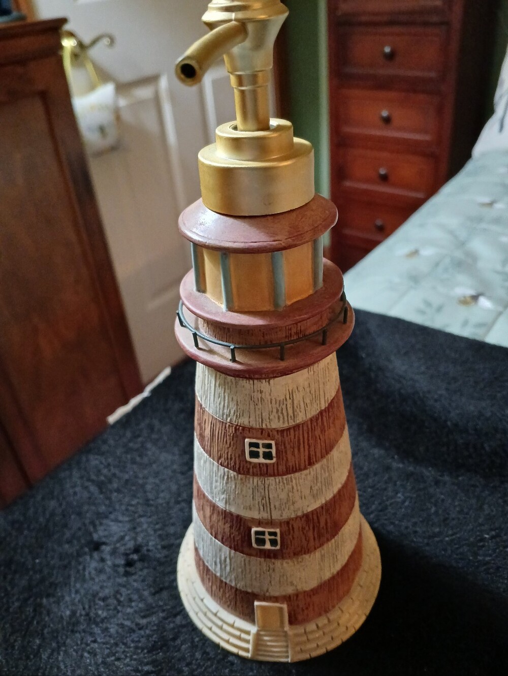 Paul Brent Resin Lighthouse Lotion/Soap Pump